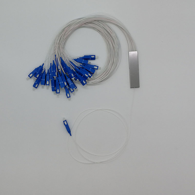 Telecommunication G657A Fiber PLC Splitter with SC Connectors 1*2 1*4 1*8 1*16 1*32 1*64